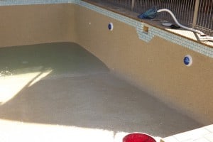 pool is cleaned
