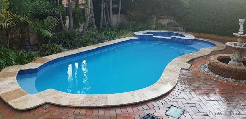 Full pool renovation with spa in rowville