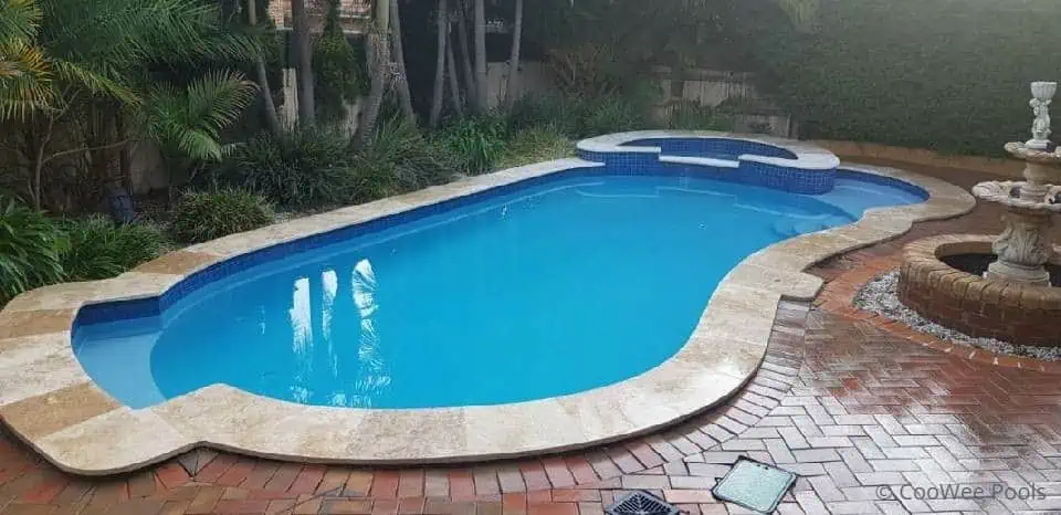 Full pool renovation with spa in rowville